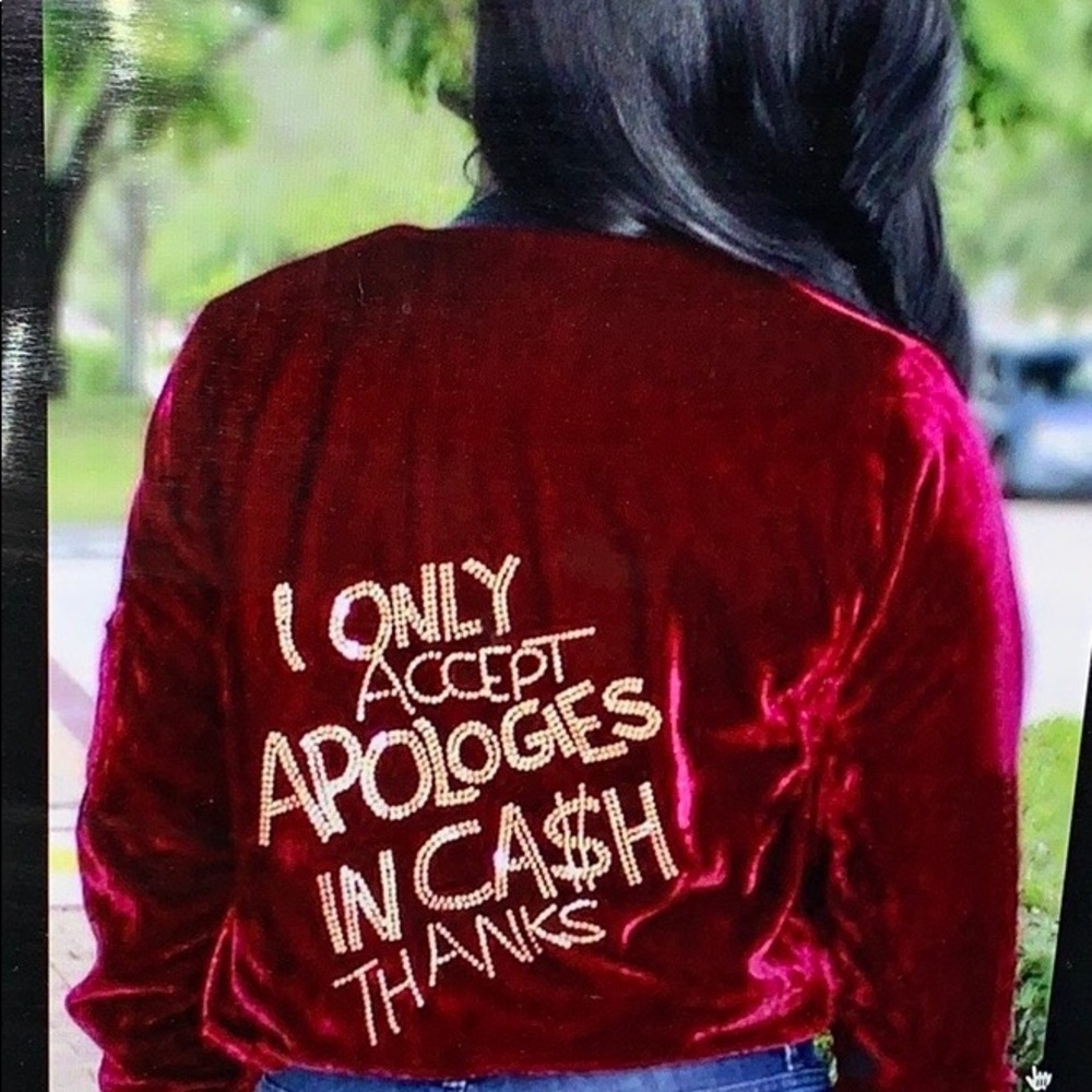 Velvet bomber jacket